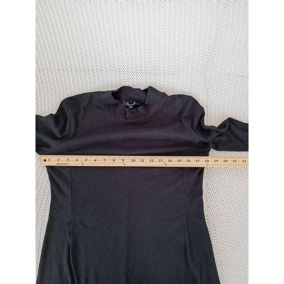 Aqua 100% Cashmere Medium Charcoal Gray Open Front Draped Cardigan Sweater M - Picture 4 of 8